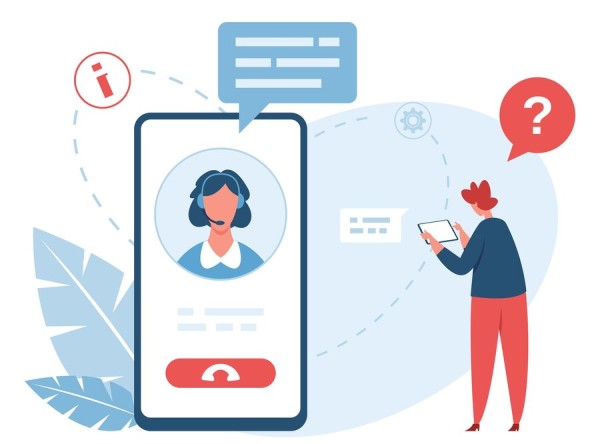 Protect Your Privacy with Ease A Man Holds a Phone, Video Calling a Man on One Large Screen and a Woman on Another. Chat Icons and Plants Surround the Screens, Suggesting Online Communication