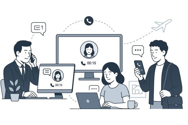 A Woman with a Headset Works on a Laptop, Providing Online Customer Support with Icons Indicating 24/7 Availability, Technical Assistance, and Phone Communication