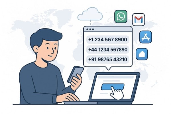 A Woman with a Headset Works on a Laptop, Providing Online Customer Support with Icons Indicating 24/7 Availability, Technical Assistance, and Phone Communication